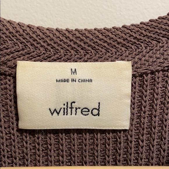Aritzia / Wilfred Palmier Sleeveless Sweater Brown - Picture 4 of 11
